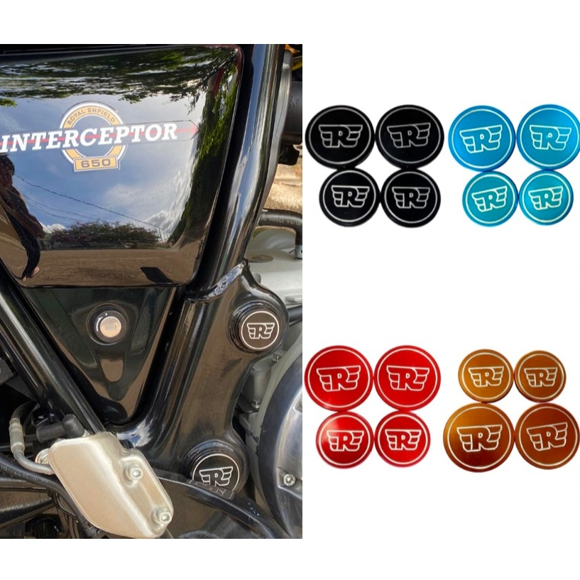 Acabamento Lateral Quadro Interceptor moto Royal Enfield Sup/inf.Re