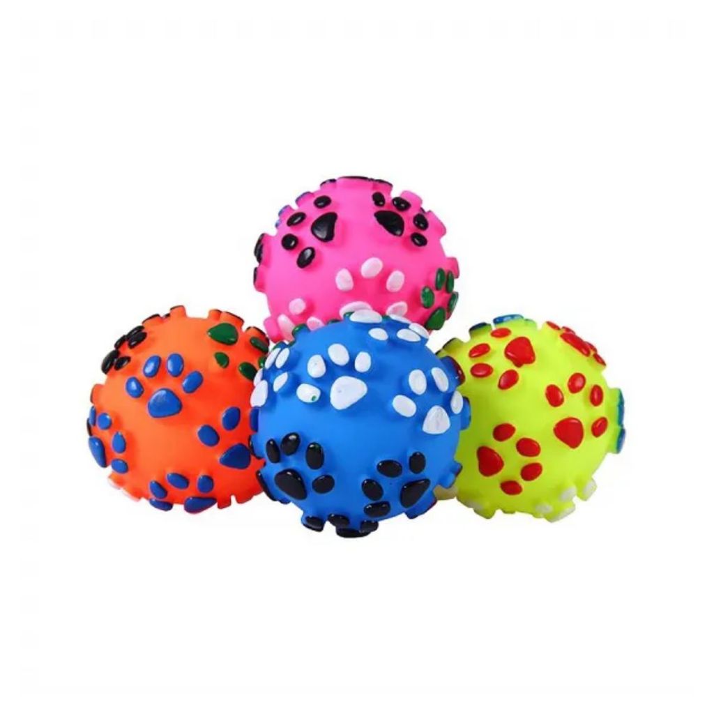 Brinquedo para Cachorros Bola Patas Alto Relevo Colorida Unidade