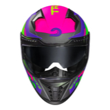 Capacete Race Tech Volt Track Cinza e Roxo