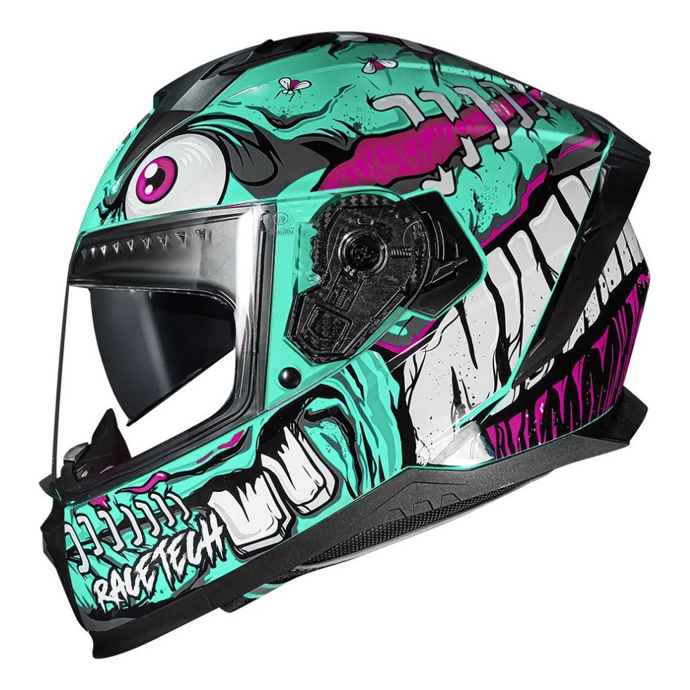 Capacete Race Tech Volt Croc Aqua