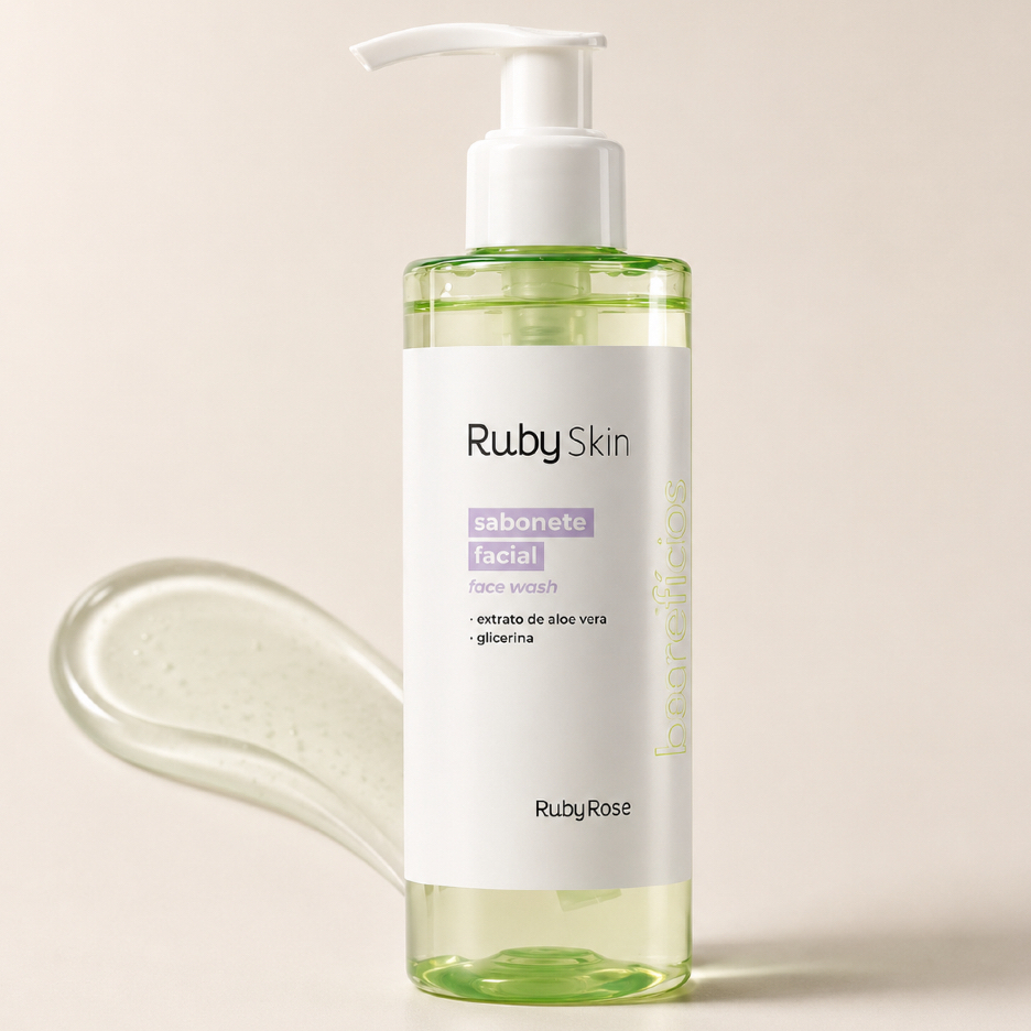 Sabonete Líquido Facial Ruby Skin Face Wash BY Ruby Rose 190ml HB-4400
