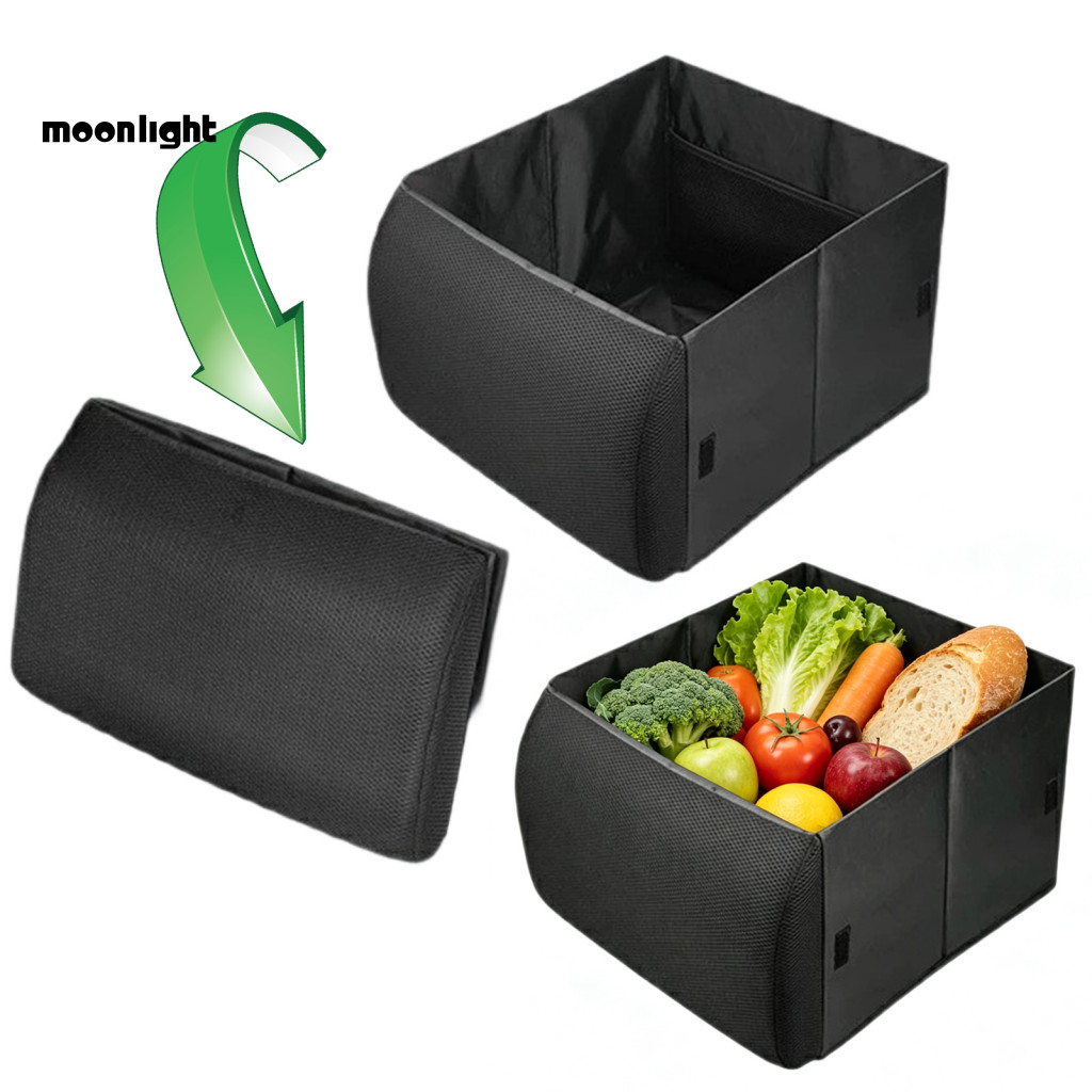 Car Seat Organizer with Lumbar Support 2-in-1 Back Cushion and 30l Collapsible Storage Box for Suv Truck Van – Multi-f