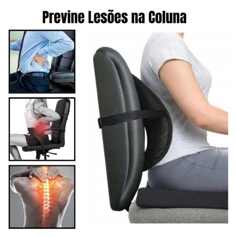 Ergonomic Lumbar Support - Breathable Mesh Back Cushion for Car & Office