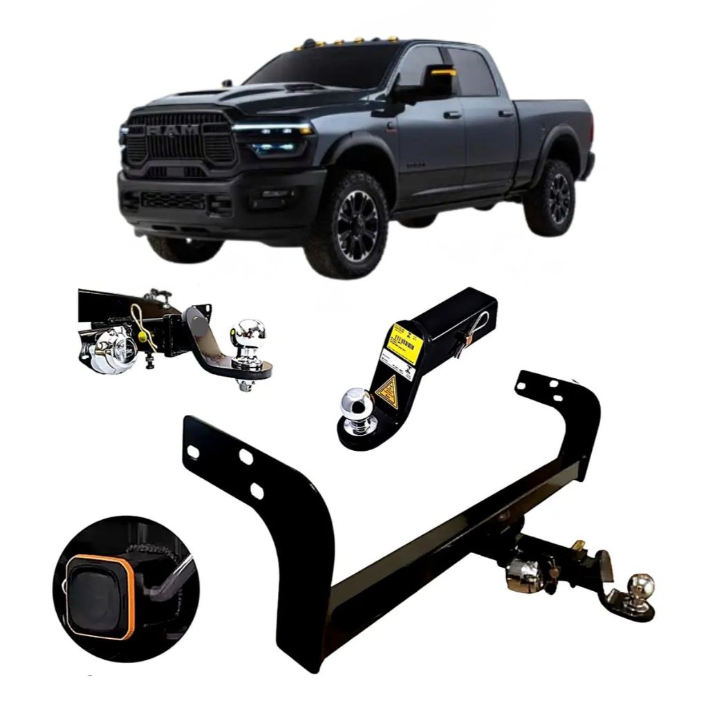 Engate Reboque Removível PONTEIRA DODGE RAM 2500/3500  2021 À 2025 3500KG Não Fura Completo