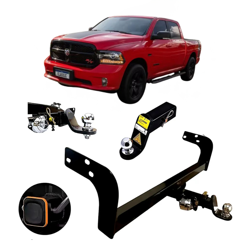 Engate Reboque Removível PONTEIRA DODGE RAM CLASSIC/1500  2022 À 2024 1500KG Não Fura Completo