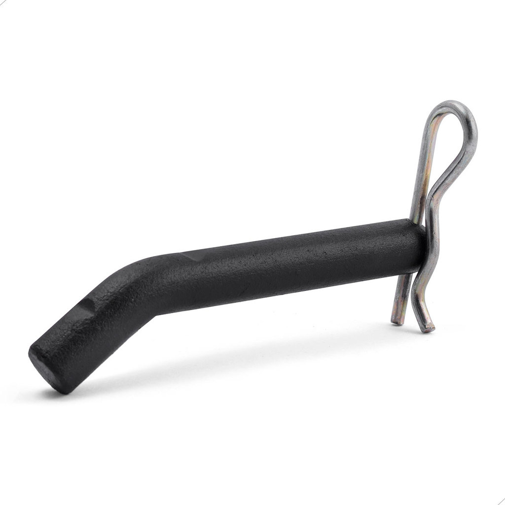 Trava de Engate Pino R Com Ponteira Removivel Preta Antifurto Reboque Puxador Suporte Caminhonete Pickup