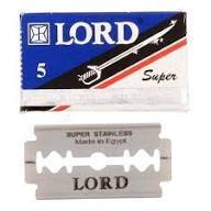 Kit com 50 Lâminas de Barbear Lord Super Original Aço Inoxidável Super Stainless