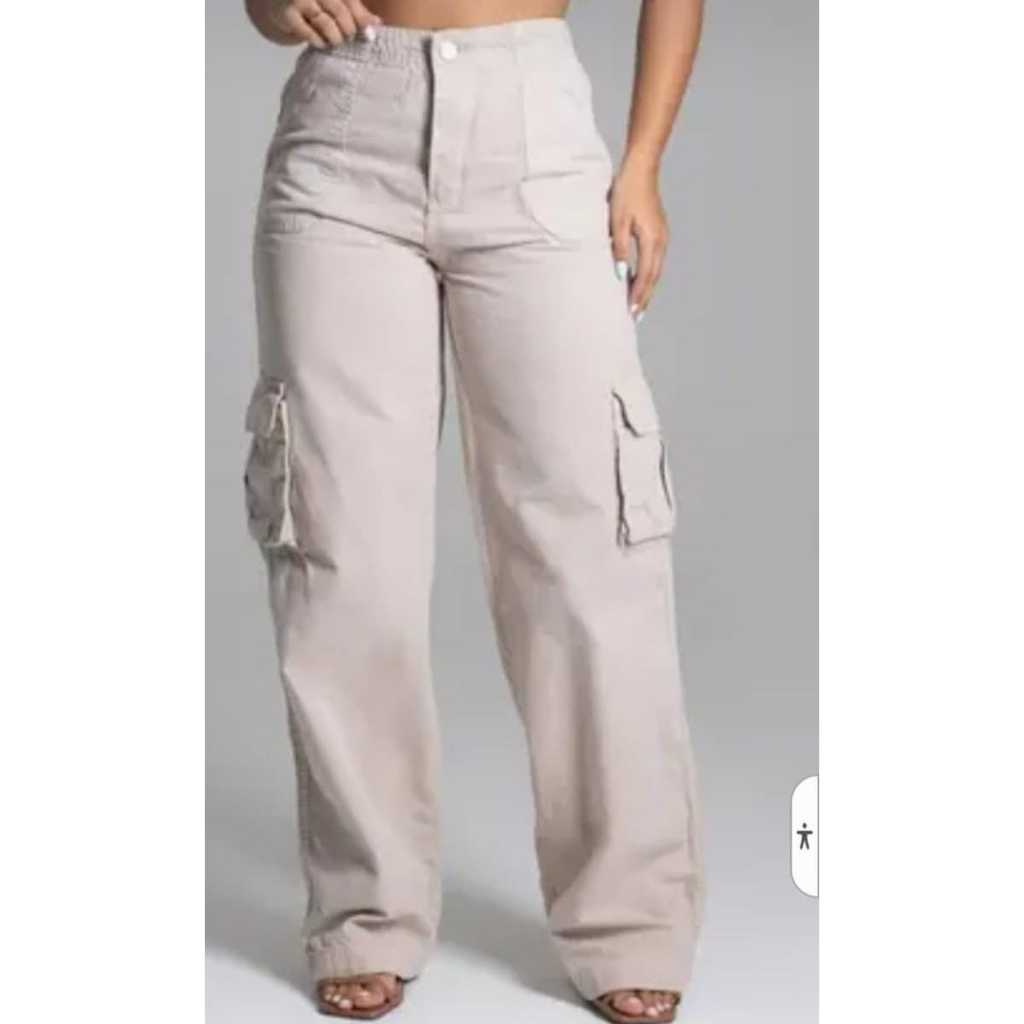 Calça cargo fem sarja juvenil ,calça juvenil meninas tamanho 