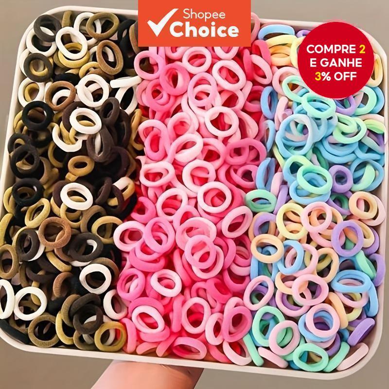 Fitas de Cabelo Coloridas - Bandas de Toalha Elásticas, Sem Emenda, Seguras para Crianças, Ideal para Presentes.