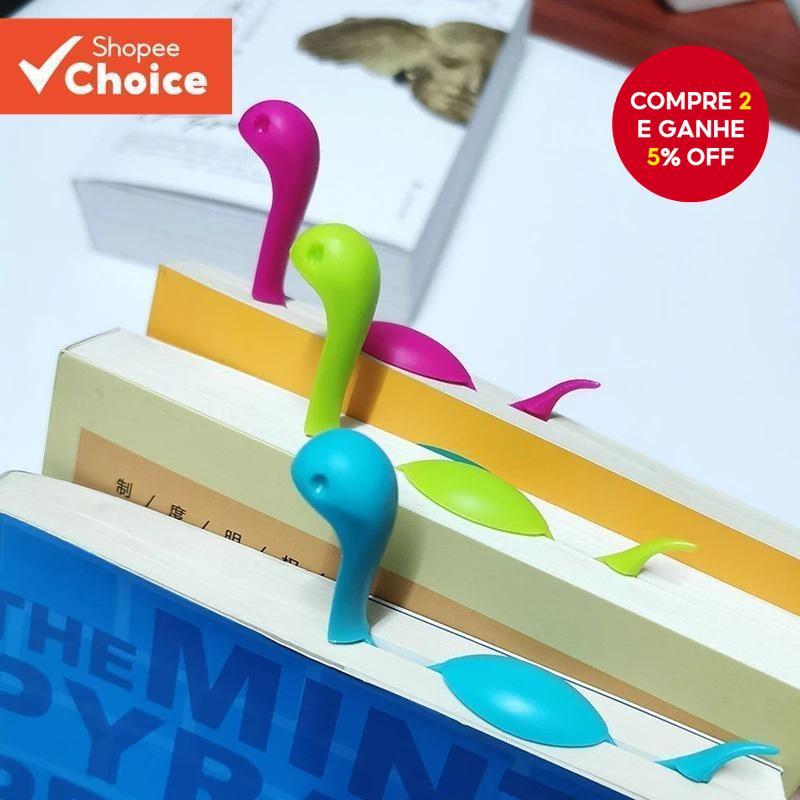 Lake Monster Bookmark Engraçado Leitura Página Clipe 3D Criativo Animal Novel Book Marks