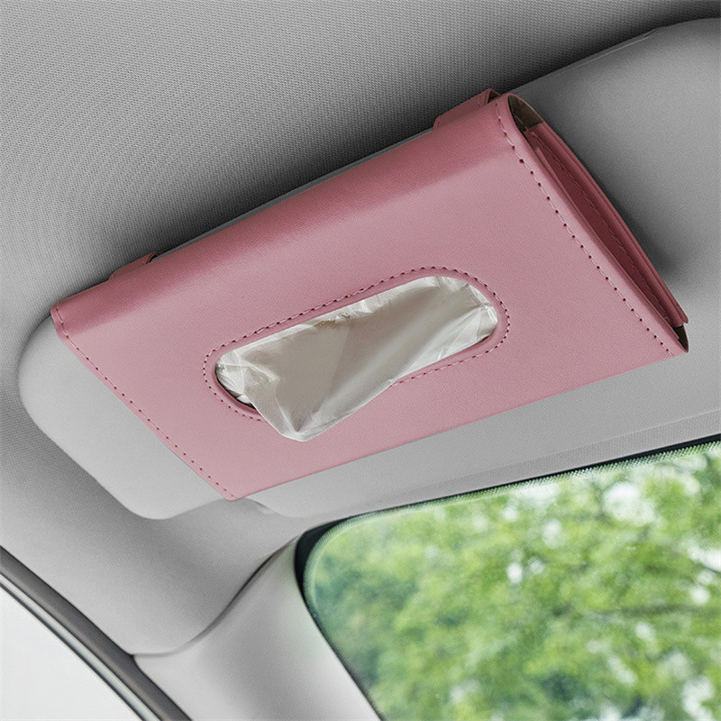 < TF > 1PC Caixa De Tecido Do Plutônio Carro Viseira Solar Pendurado Titular Caixas Auto Armazenamento Interior Decoraçã