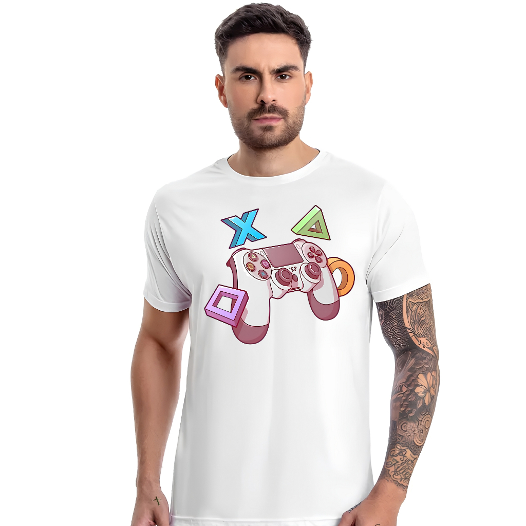Camiseta Vídeo Game Joystick Play nerd