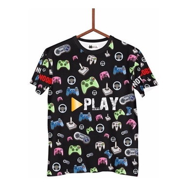 Camisa Game Controle Console Ps4 Xbox Play Joystick 3d Jv002