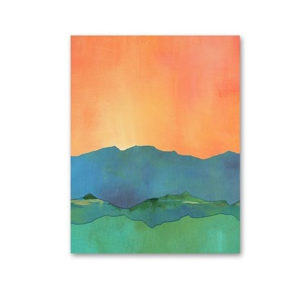 Quadro Decorativo Canvas Original Alta Qualidade 60x40 Watercolor Abstract Landscape