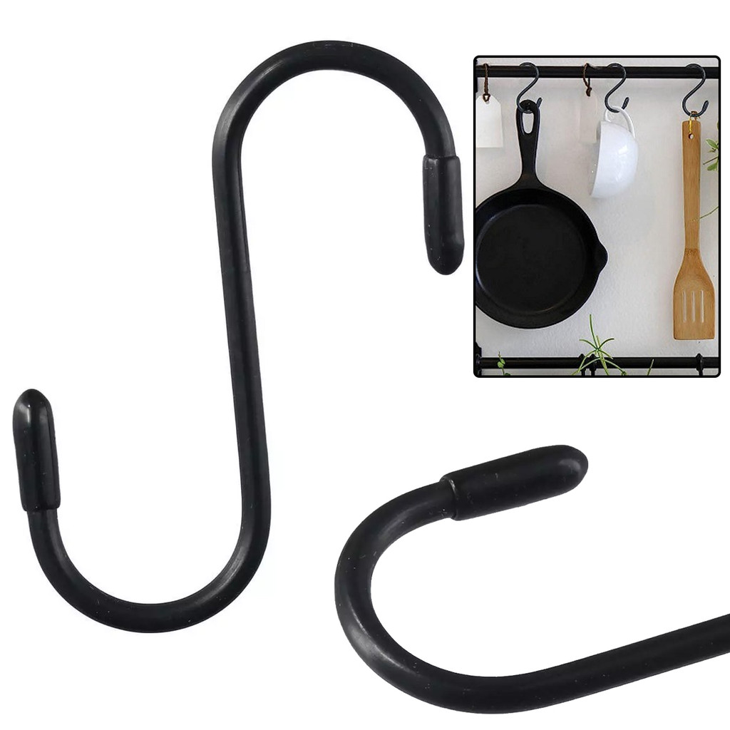 [unilayan] Pacote Com 12 Ganchos Grandes S , De Metal Antiderrapantes Revestidos De Vinil Resistente Para Pendurar , Arm