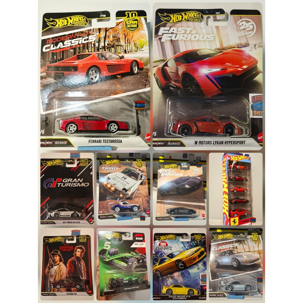 Hot Wheels Premium e Exclusivos - Silver Series Pop Car Culture Velozes Furiosos 5-Pack Formula 1