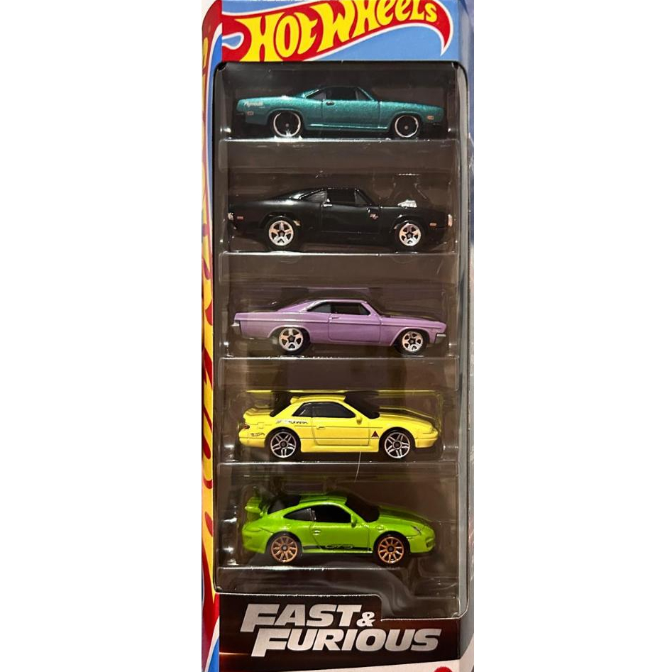 Hot Wheels Fast & Furious – Pack 5 Carros – Coleção Completa Oficial Mattel