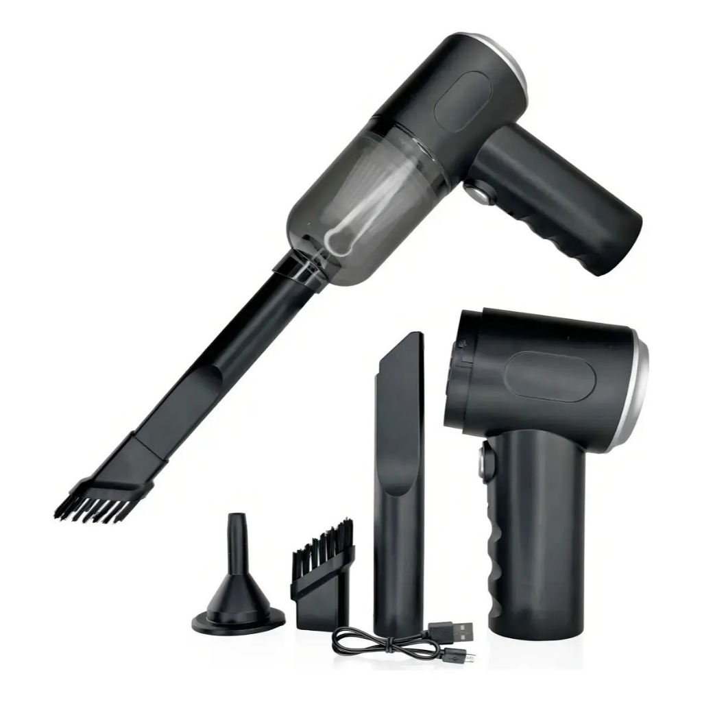 Aspirador De Pó Mini Soprador 3em1 Usb Refil Portátil Recarregável