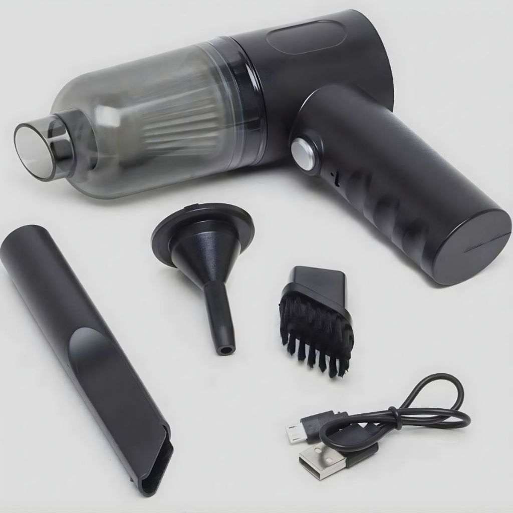 Mini Aspirador (BNZ-900602) de Pó Portátil 3 em 1 para Carro com Sucção e Soprador, Recarregável USB