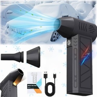 Mini Soprador e Aspirador De Pó Turbo Lanterna e Acessórios 35 M/s Recarregável 130.000 Rpm P.HQ