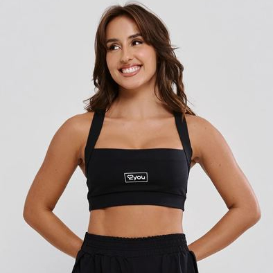 Top Academia Feminino Silk Poliamida Fio Duplo 2You Zero Transparência Alta Sustentação