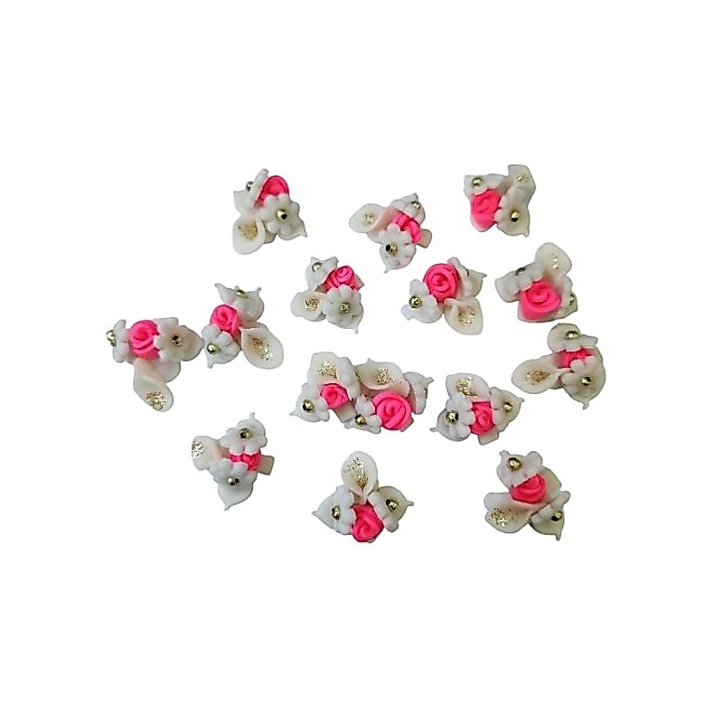 Mini Florzinhas de Biscuit - Pacote com 50 unid.