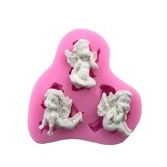 Molde Silicone Mini Anjos para confeitaria ou biscuit (3cm) Promoção