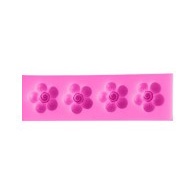 Molde Silicone Mini Flores para confeitaria ou biscuit (2cm) Promoção