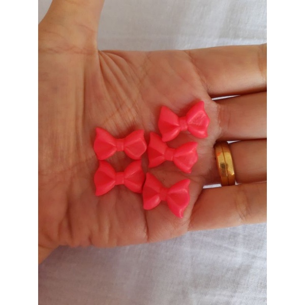 20 Mini Aplique modelo Laço Biscuit