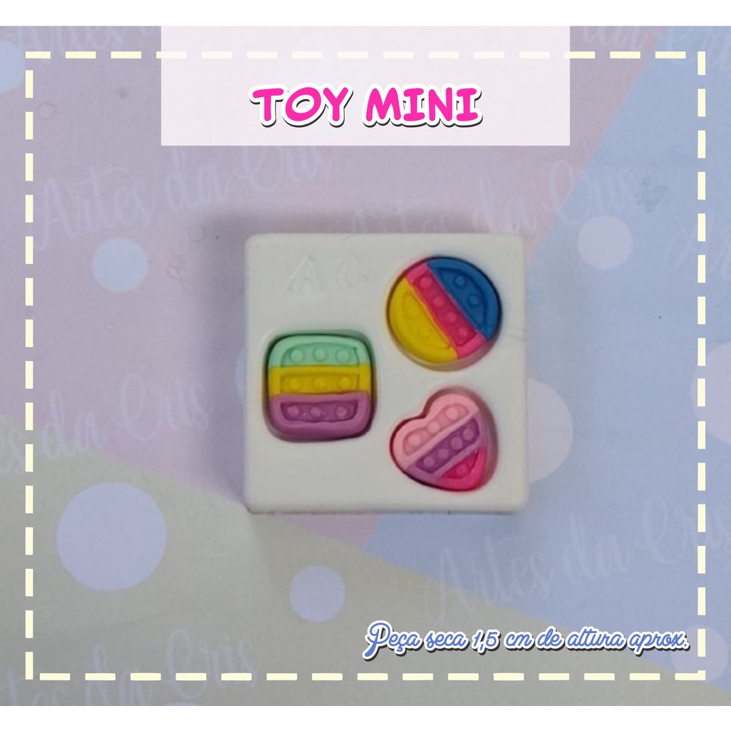 Molde De Silicone Para Biscuit Toy Mini - Artes Da Cris
