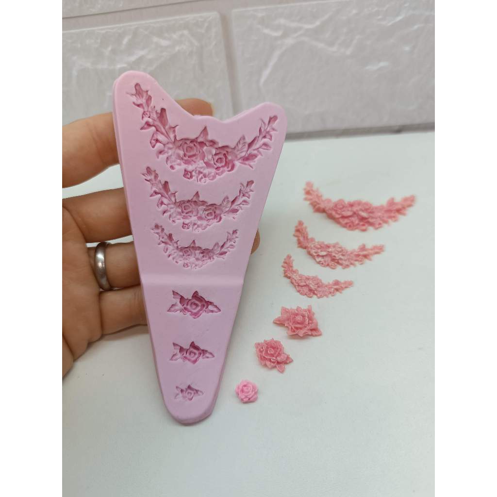 Molde de Silicone Para Biscuit mini arranjos/buquê