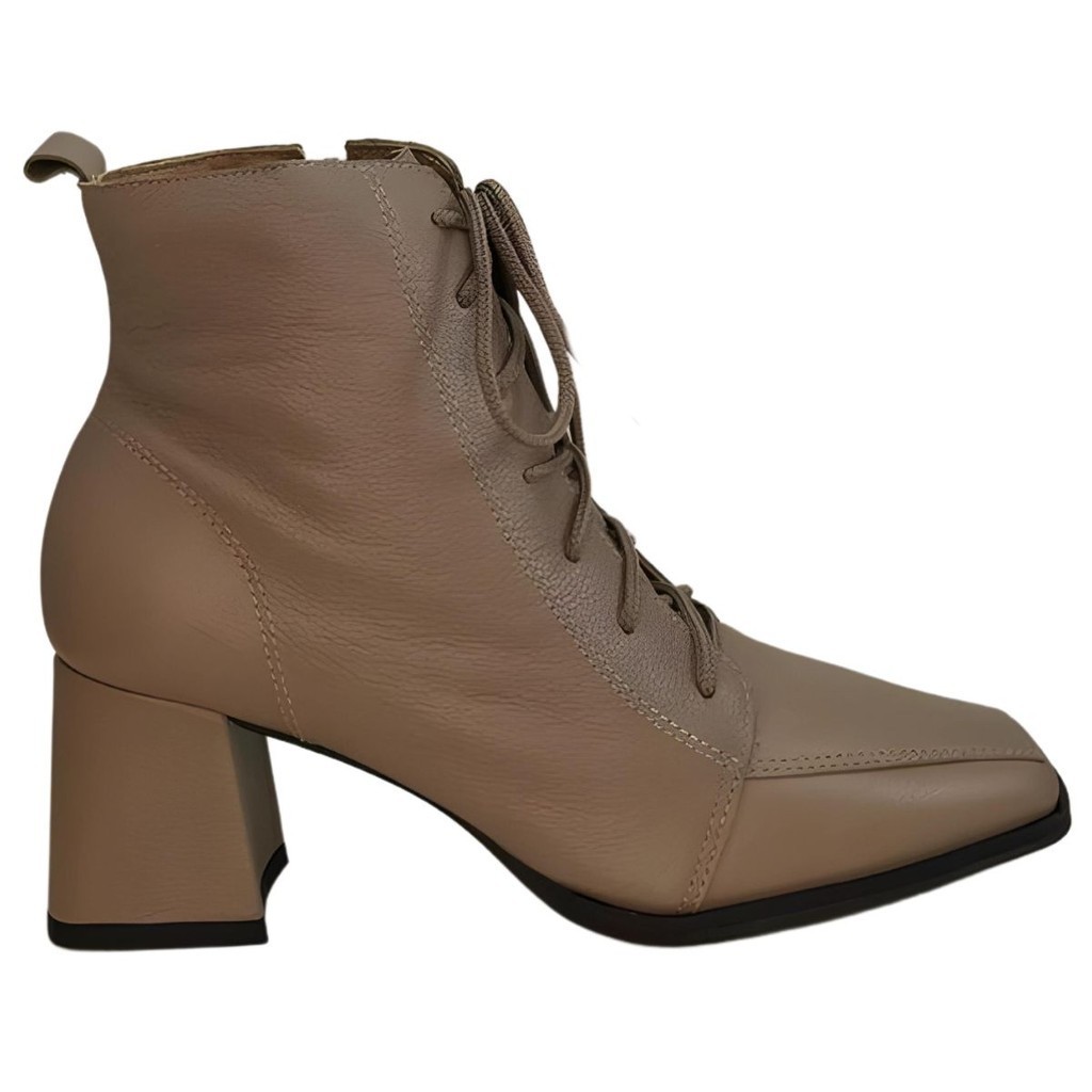 Bota Couro Bico Quadrado  Cival Shoes