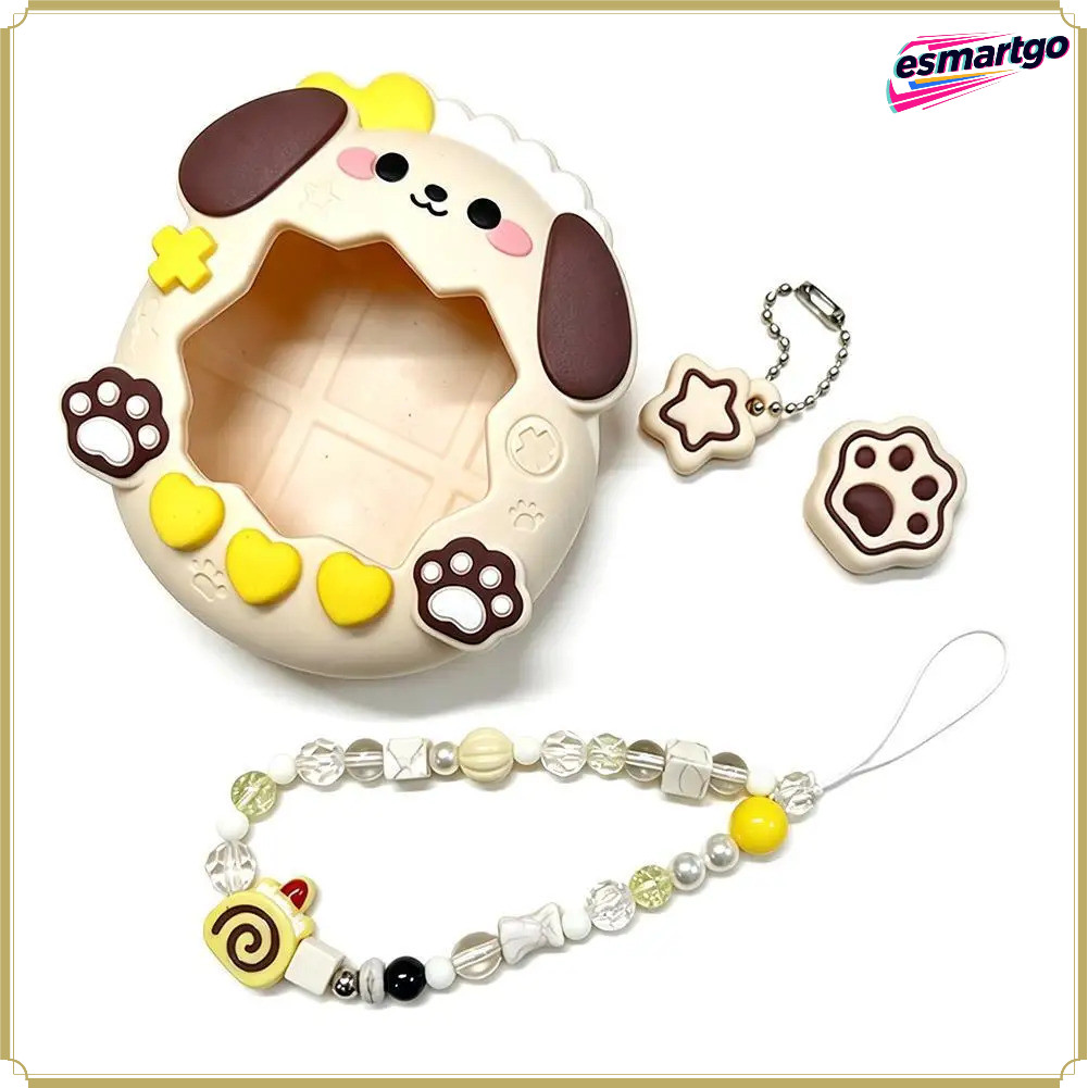 Tamagotchi Paradise Capa De Silicone Fofa De Desenho Animado , Protetora Macia Com Cordão De Contas , Acessórios De Alça