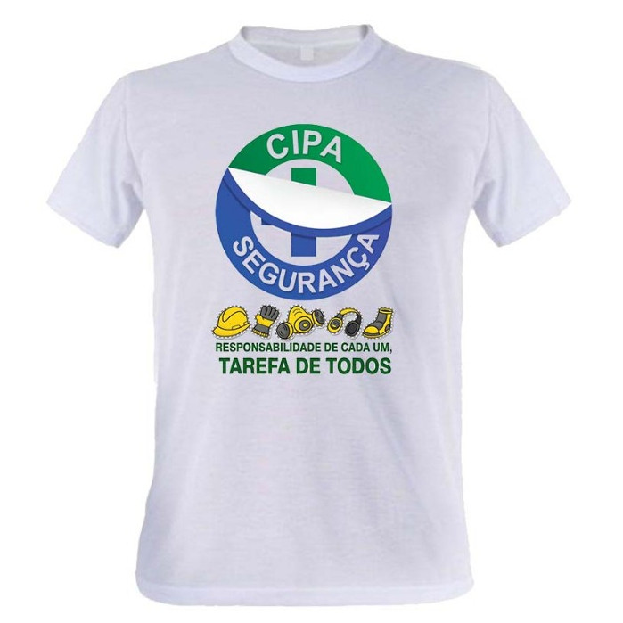 Camiseta Camisa t-shirt Segurança do Trabalho Cipa Sipat Campanha Prevenção de Acidentes EPI Blusa Algodão Envio Imediat