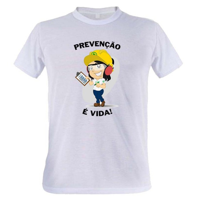 Camiseta Camisa t-shirt Segurança do Trabalho Sipat Cipa Prevenção de Acidentes de Trabalho Vida Blusa Algodão Envio Ime