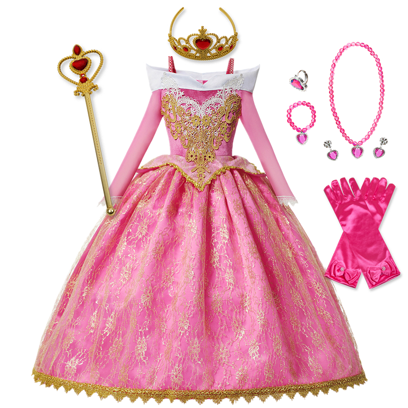 Kid Girls Cosplay Dress Kids Halloween Christmas Gift Fancy Party Princess Dress Children Girls Birthday Dress up