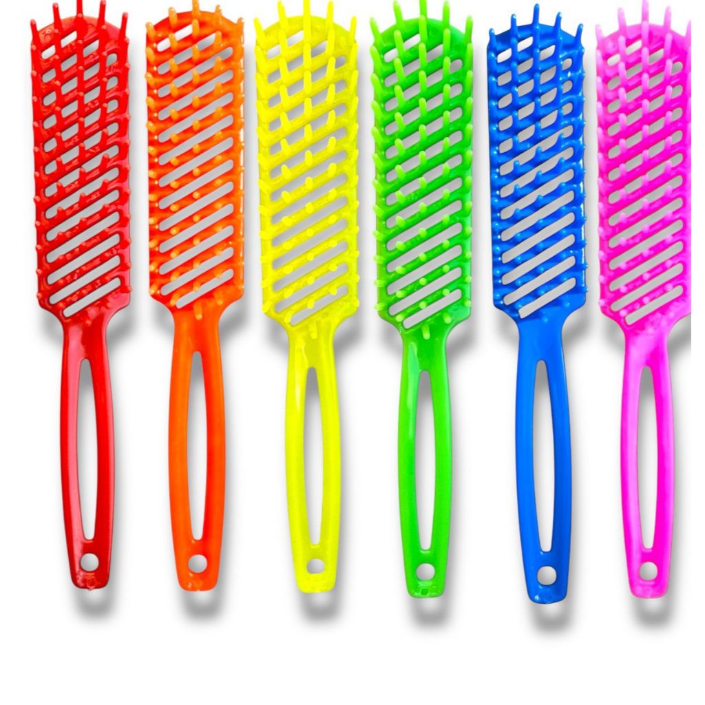 Kit 84, 72, 60, 48 ou 36 Pente Escova Reta Jacaré / Bom Para Cabeleireiro Escova Pentear Cabelos