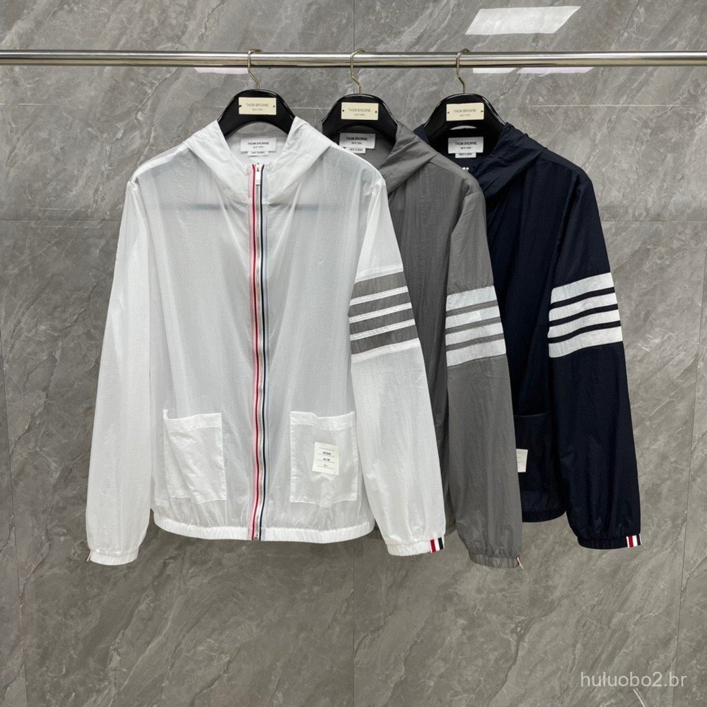 RNTA Summer new four-stripe sun protection jacket, lightweight slim-fit coat, unisex trendy style