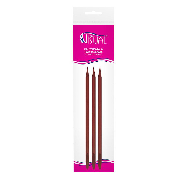 Palito de Unha Paraju Profissional Novo Visual Com 3 Un
