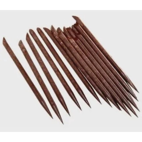 Palito de Unha Santa Clara Madeira Parajú Ponta Chanfrada C/25 un Ref 827