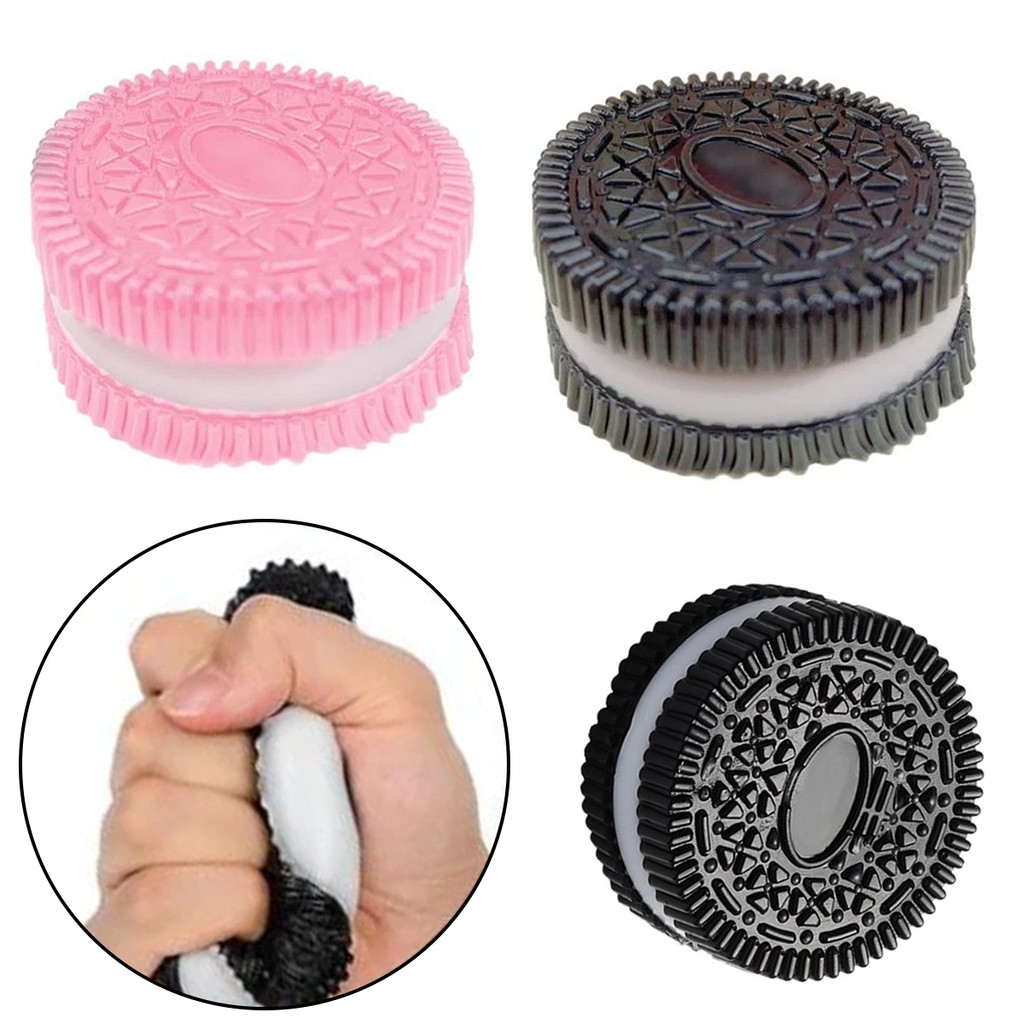 [unilayan] 2 Peças De Biscoito Para Alívio Do Estresse , Brinquedos Moles , De Ansiedade De Apertar , Moldável , Ultrama