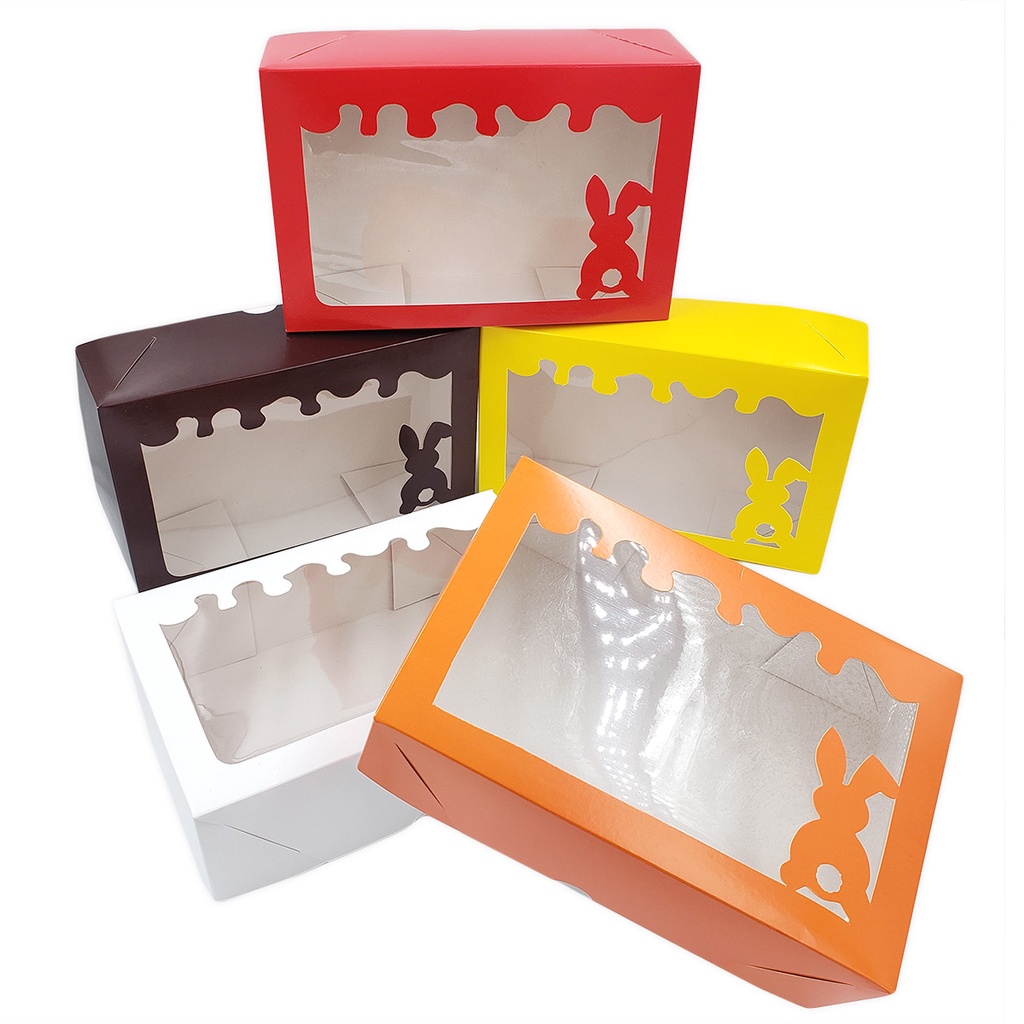 10 Caixas para Ovo De Colher -  Trio de 100 a 150gr com visor