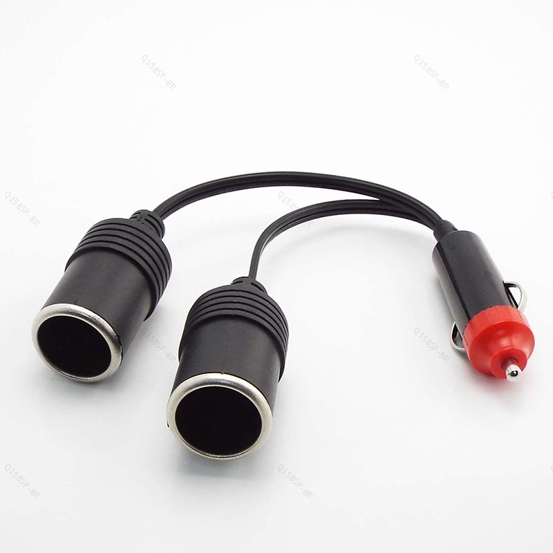 12V 24V 10A Divisor De 2 Vias Tomada De Energia Do Carro Porta Dupla Fêmea Carregador Conector Adaptador BR15B