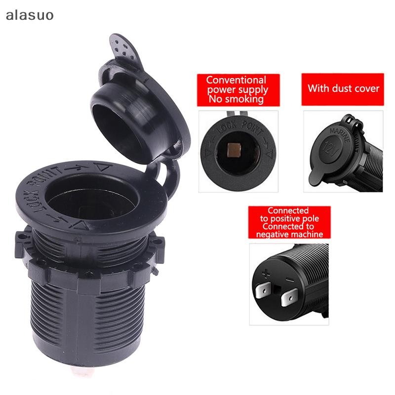 [ala] 12V-24V À Prova D'água Tomada De Energia Para Carro Receptáculo Acessórios Barco E Motocicleta [BR]