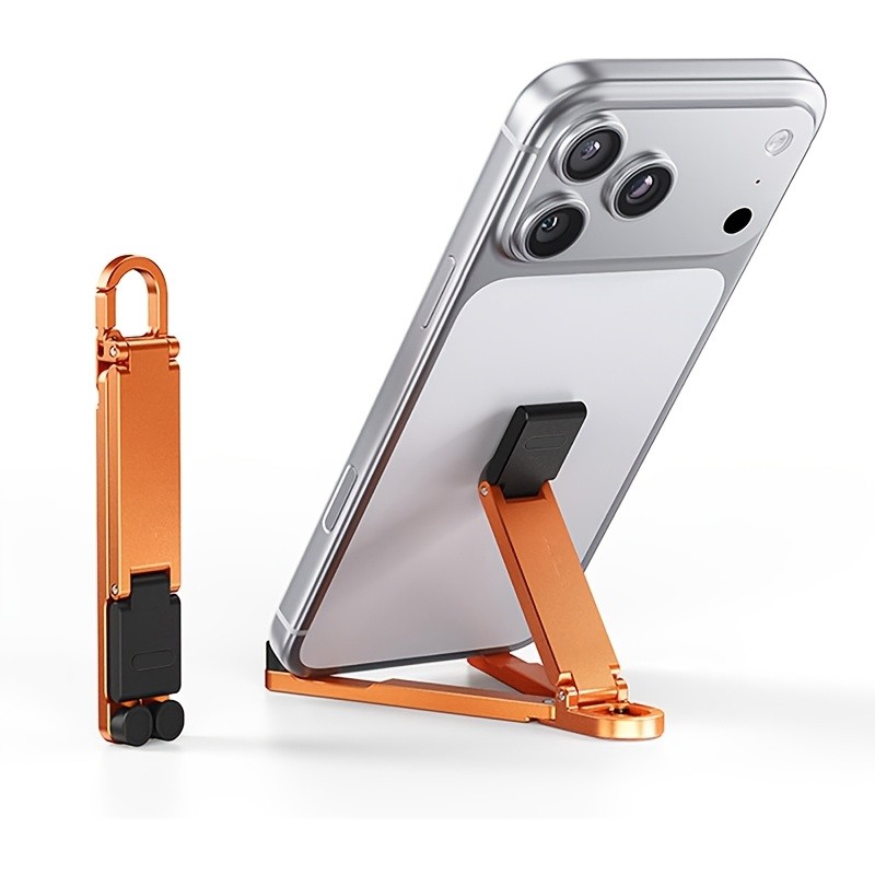 Mini Dobrável Portátil Suporte Do Telefone Chaveiro Com Gancho De Pressão Compacto De Viagem Universal Para Smartphones