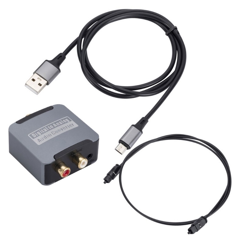 Bmico Sound SPDIF Entrada 3 5mm Conversor Digital Para Analógico Casa
