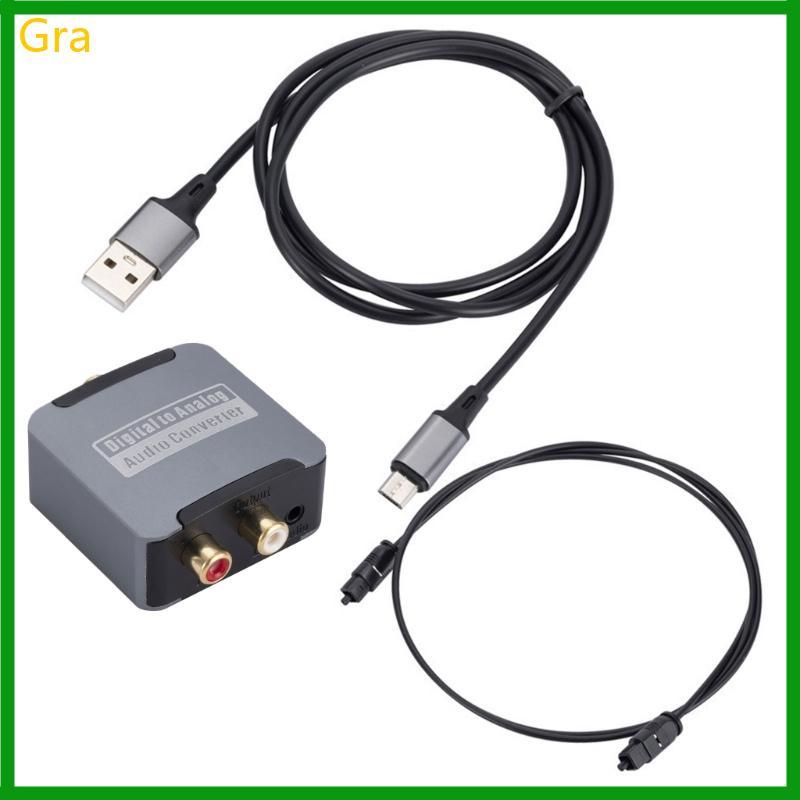 Gra Digital Para Analógico Conversor Som SPDIF Transmissão 3 5mm