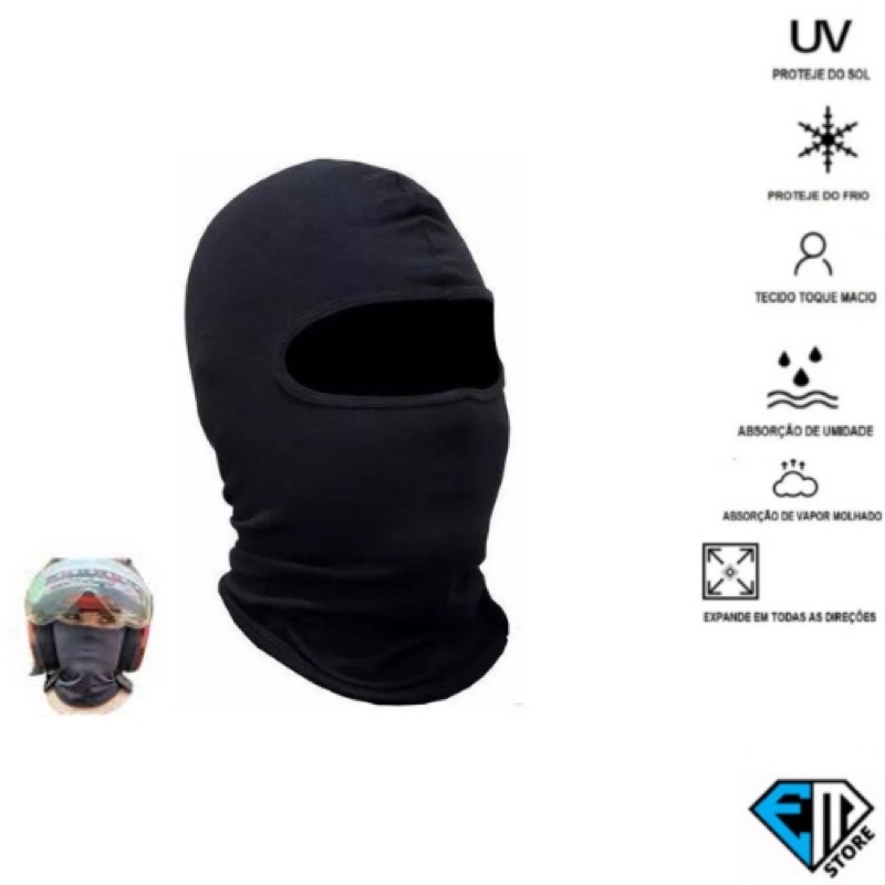 Touca Ninja | Balaclava | Gorro Motoboy | Bike | Ciclismo | Cart | Touca para frio | Toca ninja | MTB