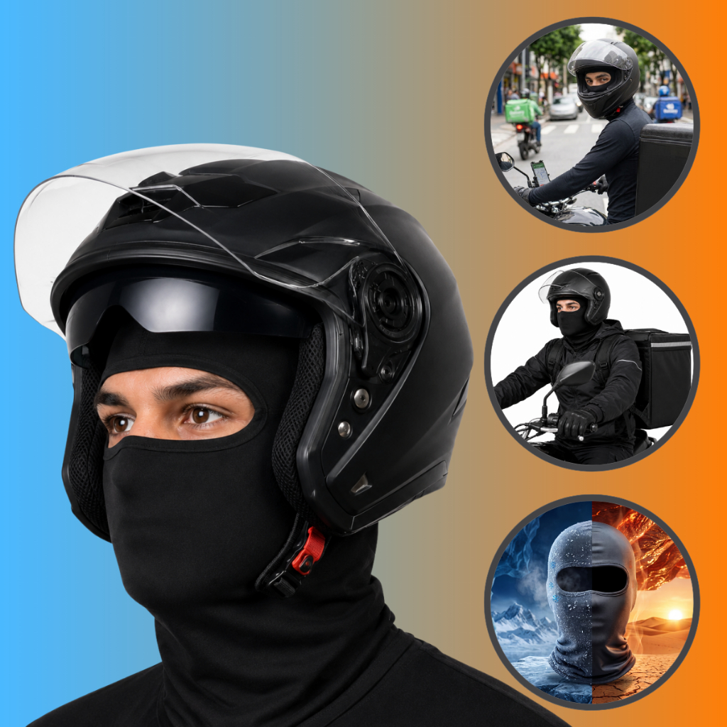 Balaclava Premium Touca Ninja Para Motoboy Ciclismo Bike Esportes Proteção Frio e Calor
