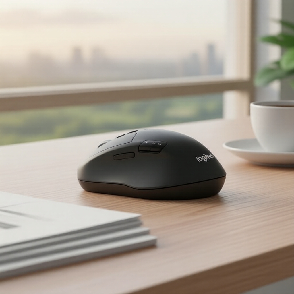 Mouse Logitech M720 Bluetooth, design ergonômico, rastreamento preciso, receptor 2.4G para PC